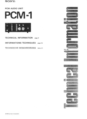 Technische Info PCM-1